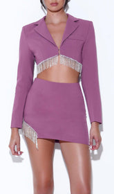 Crystal Fringe Two Piece Set